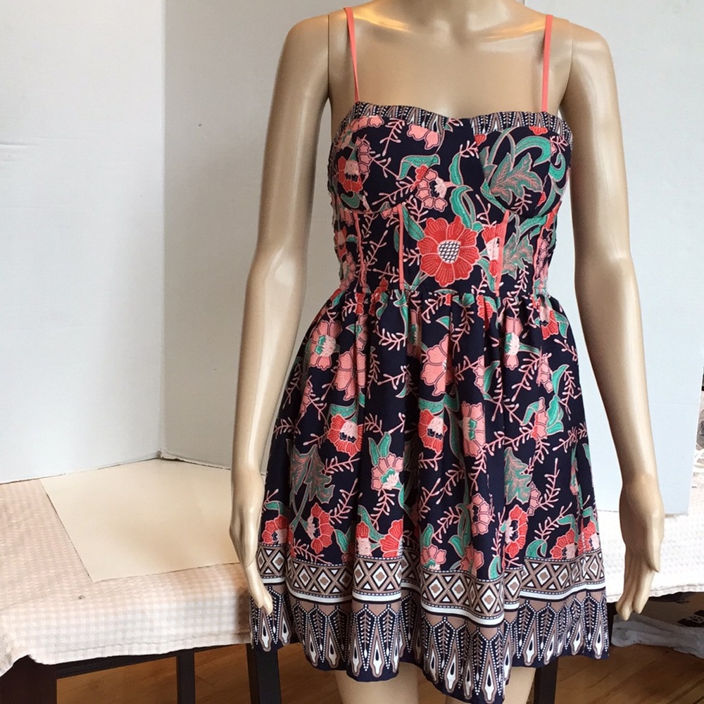 Band of Gypsies Bustier dress boho batik small